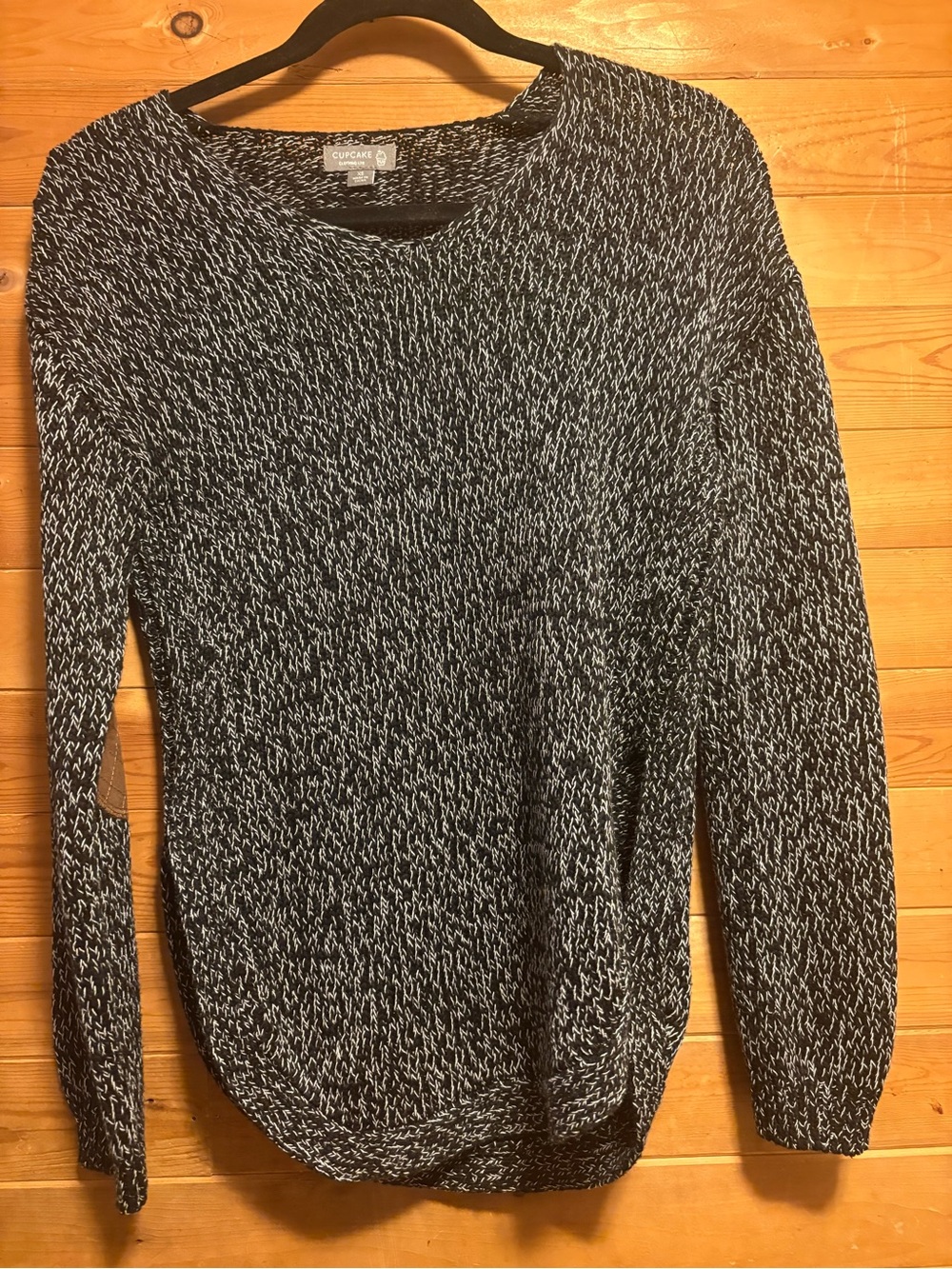 cupcakes & cashmere Black & White Marled Women's Sweater